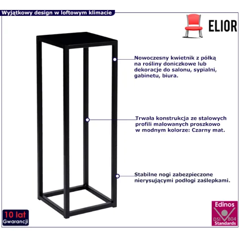 Loftowy stojak na kwiaty Elmar 7X