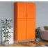 stalowa pomarańczowa szafa wielofunkcyjna do garażu piwnicy pomarańczowa garu 7x