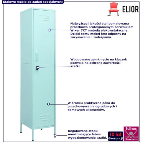 infografika metalowa szafa na klucz miętowy garu 6x