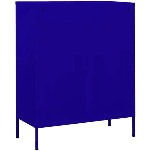 granatowa szafka z szuflada stal garu 3x