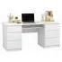 Białe duże biurko w stylu nowoczesnym - Balo 2X