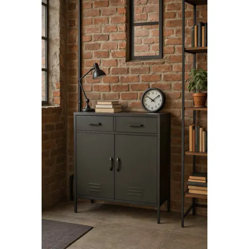 Wizualizacja czarnej komody Dova 3X