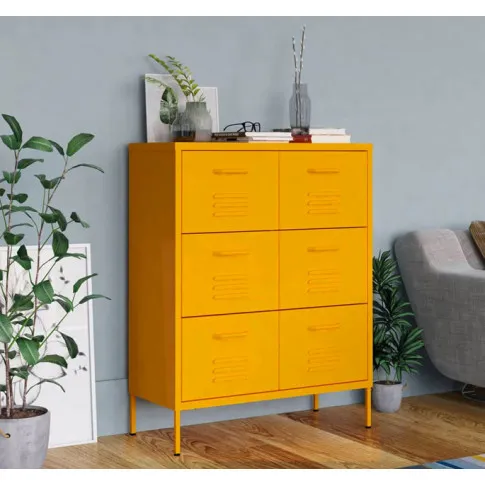 wnętrze z wykorzystaniem stalowej szafki z 6 szufladami garu 5x