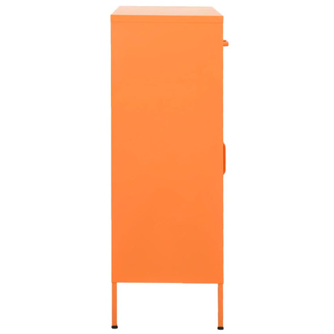 pomarańczowa szafka gospodarcza z 2 półkami garu 8x