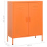 wymiary pomarańczowa stalowa szafka wielofunkcyjna dwudrzwiowa do garażu piwnicy garu 8x