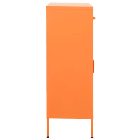 pomarańczowa szafka stalowa z 2 szufladami garu 3x