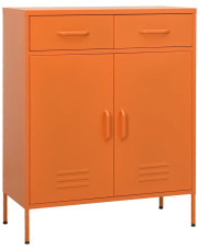 Pomarańczowa stalowa szafa warsztatowa - Garu 3X w sklepie Edinos.pl