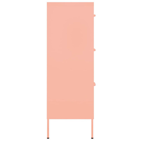 różowa metalowa szafka gospodarcza na nozkach garu 5x