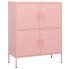 Różowa stalowa szafka do garażu - Garu 4X