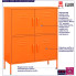 infografika pomarańczowa szafka metalowa do garazu piwnicy wnętrz industrialnych garu 4x