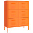 Pomarańczowa stalowa szafka z 6 szufladami - Garu 5X