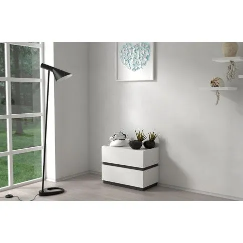 Zdjęcie biała szafka nocna do łózka Olet 2X | Edinos.pl