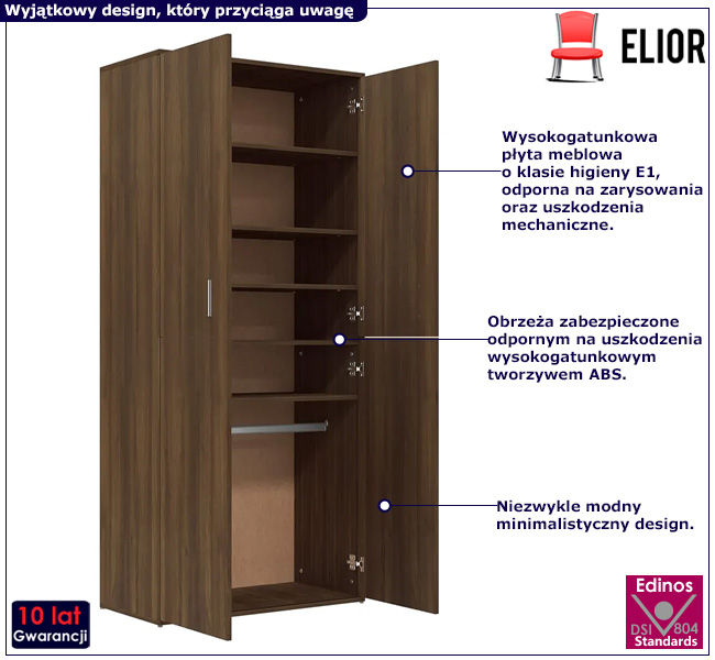 Szafa na buty Marvo brązowy dąb