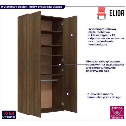 Brązowe szafa na buty Utosa