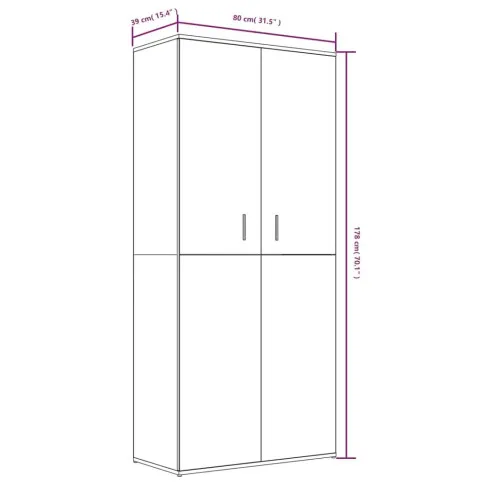 Wymiary szafy na buty Utosa