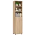 Skandynawski regał biurowy z drzwiczkami dąb sonoma - Romo