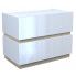 Zdjęcie produktu Lakierowana szafka nocna Tibia 3X - biała + dąb sonoma.