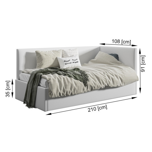 Wymiary łóżka 100x200 Barnet 4X