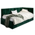 Tapicerowane łóżko młodzieżowe 120x200 - zielony - Barnet 5X