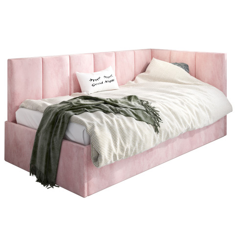 Łóżko młodzieżowe różowe Barnet 3X