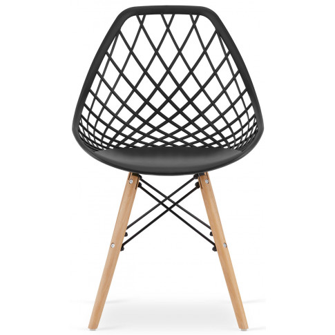 komplet 4 krzeseł w stylu nowoczesnym z bukowymi nogami seram
