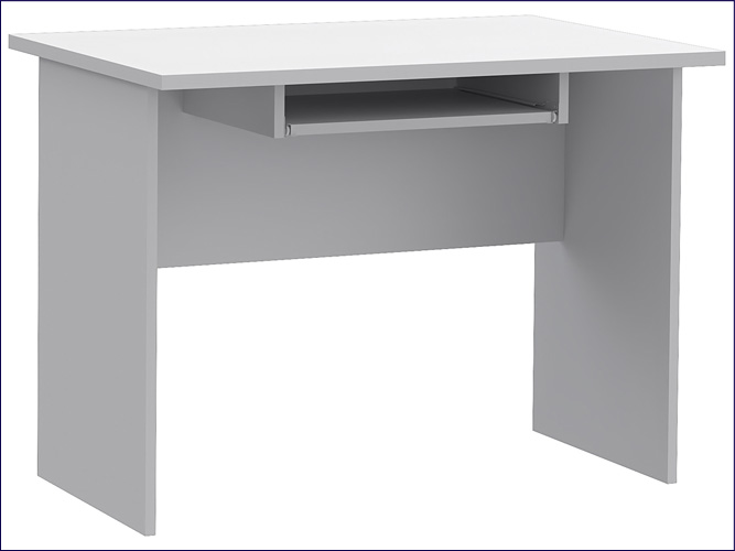 Klasyczne biurko do komputera Nedos kolor biały