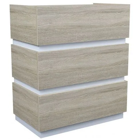 Zdjęcie produktu Komoda Toviros 2X - dąb sonoma + biała.