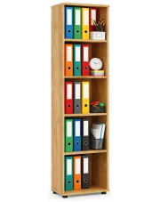 Otwarty regał biurowy dąb craft - Etop w sklepie Edinos.pl