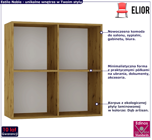Komoda dab artisan Estilo Nerja 4X