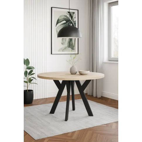 wizualizacja stołu Nezis dąb sonoma