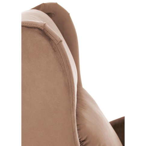 Beżowy rozkładany fotel uszak Alden 2X