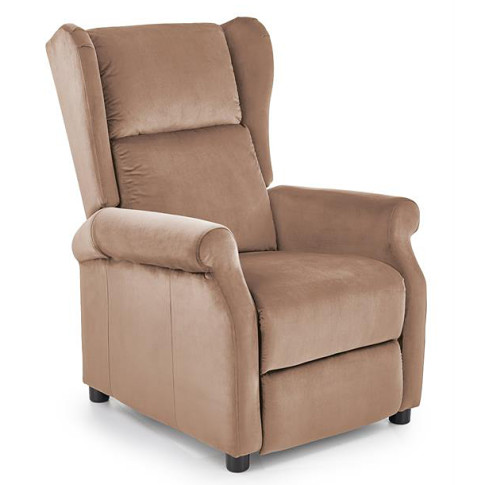 Beżowy wypoczynkowy fotel rozkładany Alden 2X