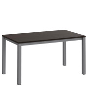 Minimalistyczne biurko z metalowymi nogami wenge - Sorig w sklepie Edinos.pl