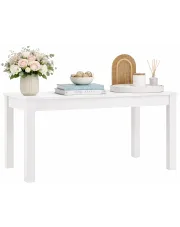 Biały prostokatny stół skandynawski - Inat w sklepie Edinos.pl