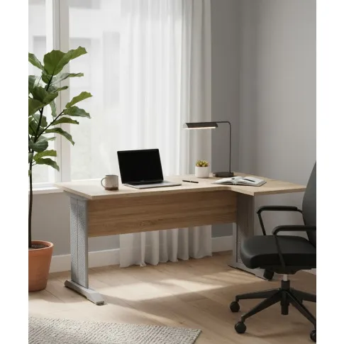 Prawostronne biurko narożne dąb sonoma   Voster 3X