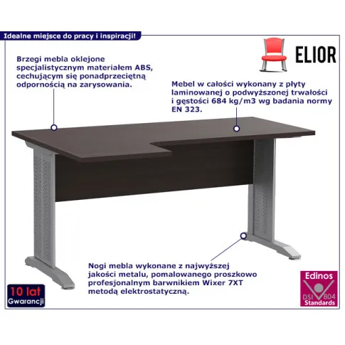 Biurko do gabinetu Gispik 4X kolor wenge