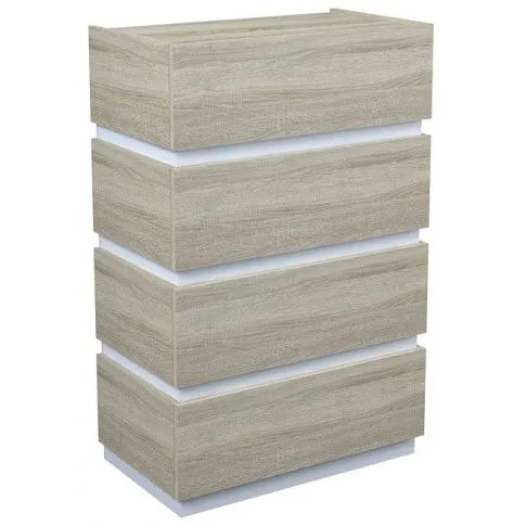 Zdjęcie produktu Komoda Toviros 4X - dąb sonoma + biała.