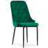 Zielone tapicerowane krzesło do stołu - Hamza 3X
