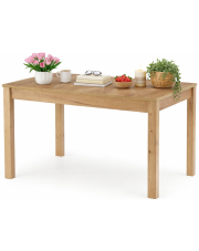 Prostokątny rozkładany stół w kolorze dąb craft - Molus w sklepie Edinos.pl