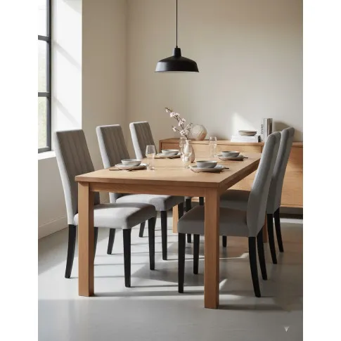 Popielate pikowane krzesło welurowe do stołu   Taroni 2X