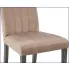 Tapicerowane pikowane beżowe krzesło do salonu Iston 2X