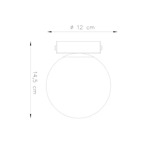 Wymiary lampy A163-Bago