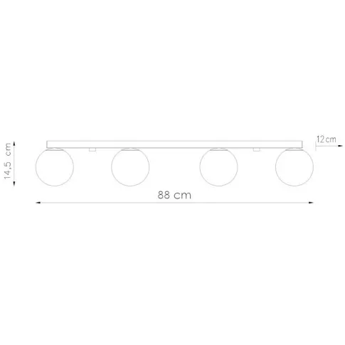 Wymiary lampy A166-Bago