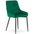 Zielone tapicerowane metalowe krzesło do jadalni - Cinar 3X