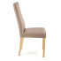 Drewniane krzesło z beżową tapicerką Ladiso