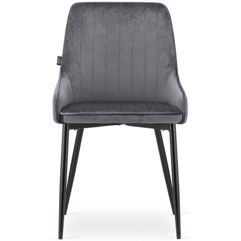 nowoczesny komplet krzeseł ciemny szary kolor cinar