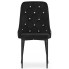 4x czarne eleganckie krzesło gramour draco