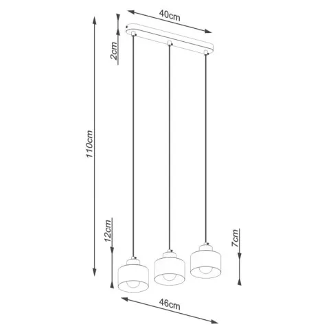 Wymiary lampy A170-Ardi