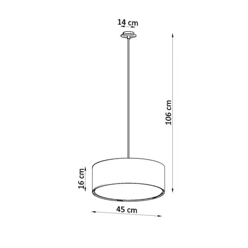 Wymiary lampy A197-Agio