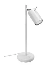 Biała lampa do biurka z ruchomym kloszem - A195-Rins w sklepie Edinos.pl
